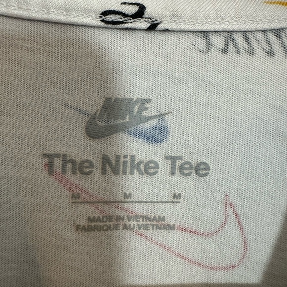 Nike Swoosh 50 all over logo print t-shirt in white Medium - Picture 4 of 9